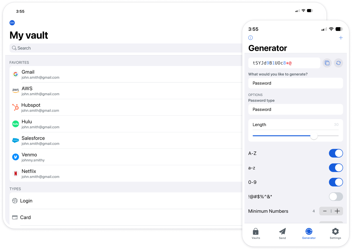 Bitwarden wachtwoordmananger