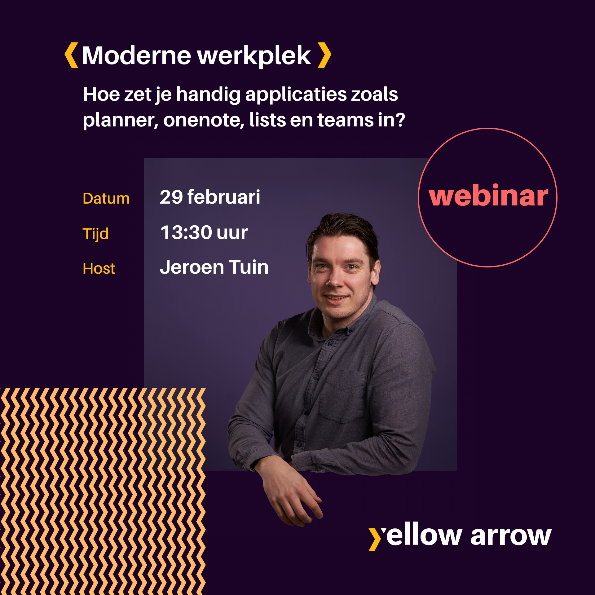 Webinar moderne werkplek